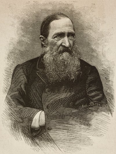 Poet Jozef Ignacy Kraszewski (1812-1887) in Geneva on March 19 by Ernesto Mancastroppa