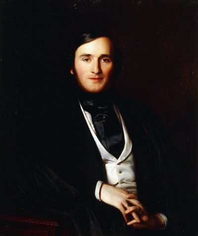 Portrait of the Composer Richard Wagner by Ernst August Becker