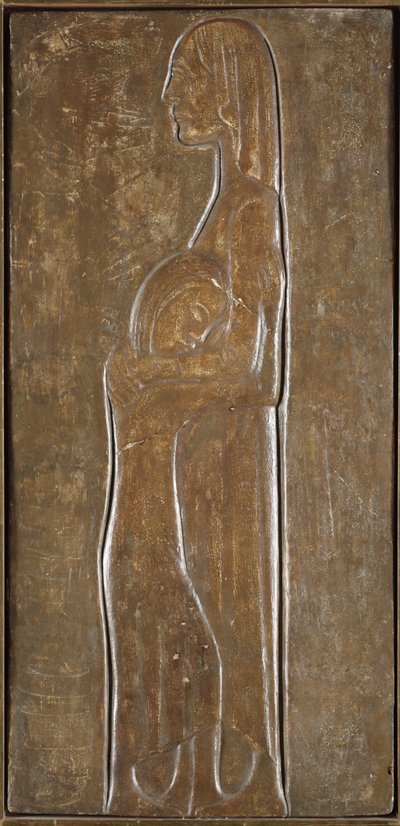 Widow and Daughter: Study for Memorial for the Dead of World War I by Ernst Barlach