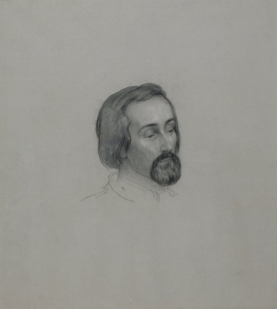Portrait of the poet Heinrich Heine by Ernst Benedikt Kietz