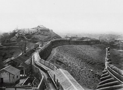 Kuangchou, Kuanyin Shan, Kuangtung, View from the North Tower of the North Wall of the Town and Kuanyin Hill by Ernst Boerschmann