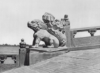 Peking, Wan Shou Shan, Chihli, End of Bridge in the Summer Palace by Ernst Boerschmann