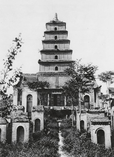 Sianfu, Great Wild Goose Pagoda by Ernst Boerschmann