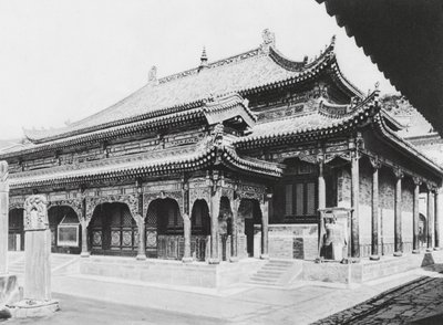 Wu Tai Shan, Hien Tung Sze, Shansi, Great Hall of Prayer by Ernst Boerschmann