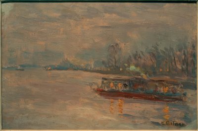 Alster Steamer on the Outer Alster by Ernst Eitner