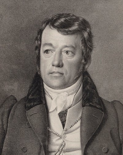 Portrait of the Organist and Composer Friedrich Schneider by Ernst Friedrich Oldermann