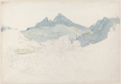 Berchtesgaden with the Watzmann Peak in the Distance by Ernst Fries