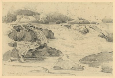 Waterfall at Tivoli by Ernst Fries