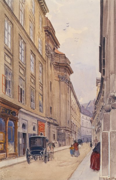 Dorotheergasse in Vienna with the Old Pawn Office by Ernst Graner