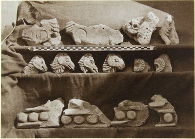 Excavation of Samarra (Iraq): Fragments of a Frieze with Camel Figures, from the Palace of the Caliph by Ernst Herzfeld