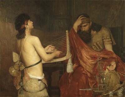 David and Saul by Ernst Josephson