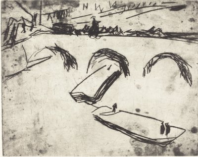 Bridge on Crown Prince Embankment, 1909 by Ernst Ludwig Kirchner