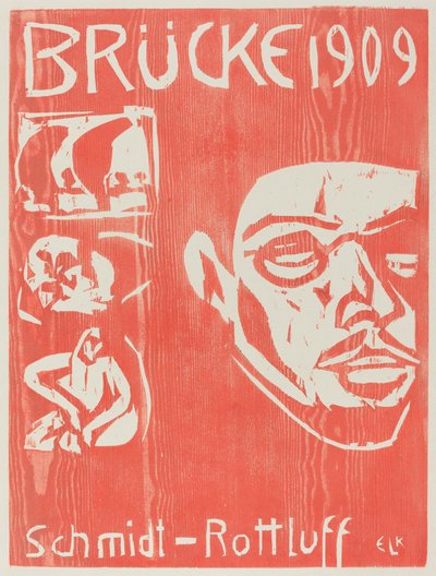 Cover of the Fourth Yearbook of the Artist Group the Brucke, 1909 by Ernst Ludwig Kirchner