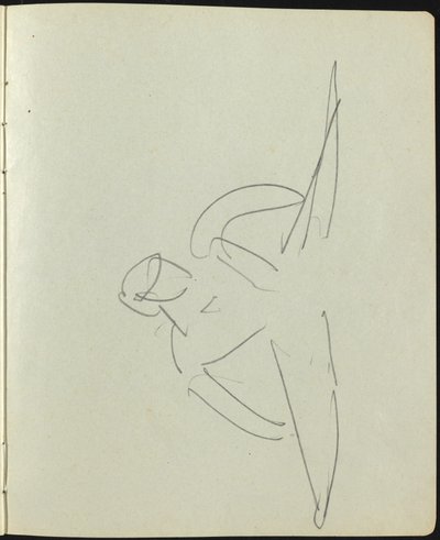 Dancers and Performers Page from a Sketchbook, c. 1911 by Ernst Ludwig Kirchner