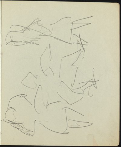 Dancers and Performers Page from a Sketchbook by Ernst Ludwig Kirchner