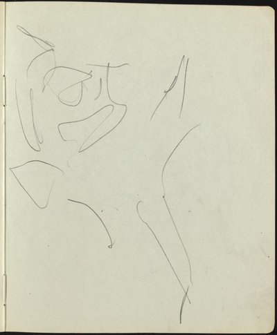 Dancers and Performers Page from a Sketchbook by Ernst Ludwig Kirchner