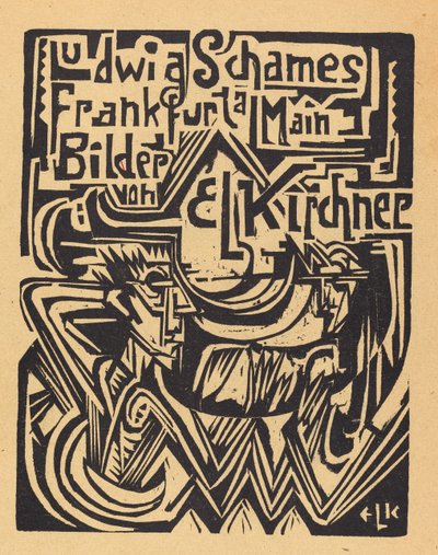 Ludwig Schames Frankfurt a Main Bilder von E L Kirchner, 1919 by Ernst Ludwig Kirchner