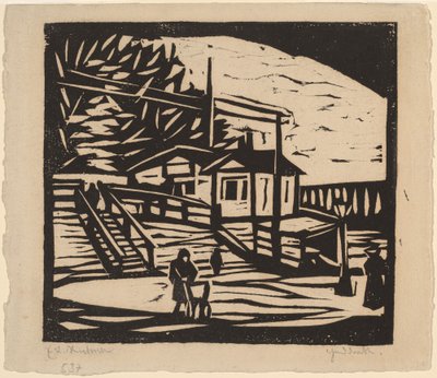 Shed on the Bank of the Elbe by Ernst Ludwig Kirchner