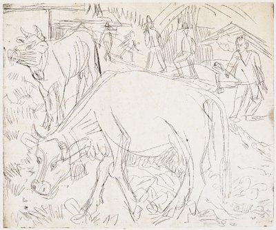 Alpine Scene by Ernst Ludwig Kirchner