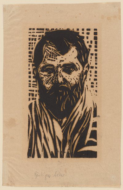 Bearded Old Man by Ernst Ludwig Kirchner