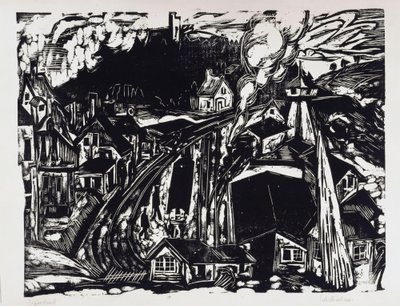 Königstein Station in Taunus by Ernst Ludwig Kirchner