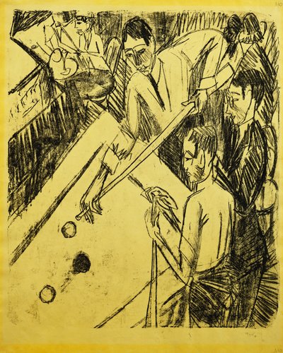 Billiard Player by Ernst Ludwig Kirchner