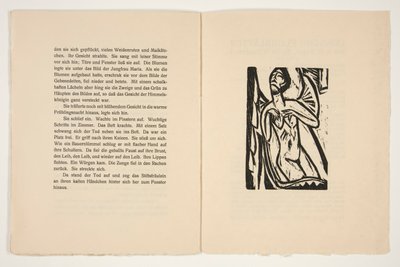 The Canoness and Death. Illustrations for a novel by Alfred Doeblin by Ernst Ludwig Kirchner