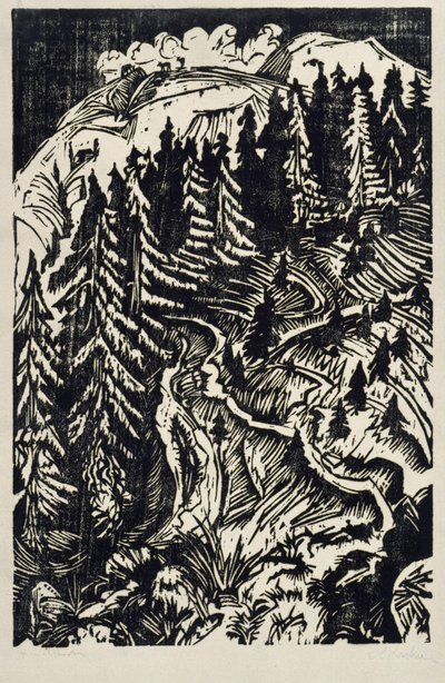 Three Paths by Ernst Ludwig Kirchner