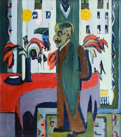 Max Liebermann in his Studio by Ernst Ludwig Kirchner
