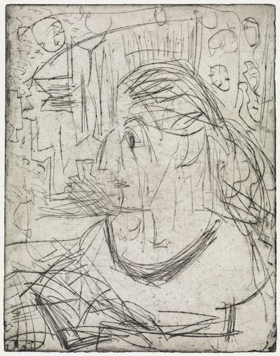 Naked Girl by the Stove/Sick Woman by Ernst Ludwig Kirchner