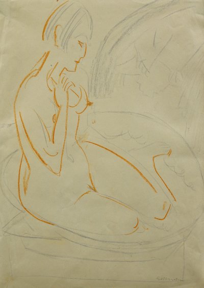 Nude by Ernst Ludwig Kirchner