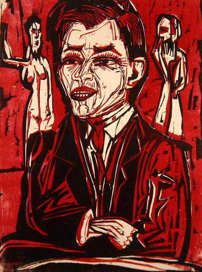 Portrait of Dr. Grohmann by Ernst Ludwig Kirchner