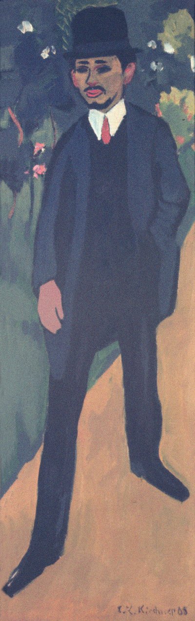Portrait of Erich Heckel (1911) by Ernst Ludwig Kirchner