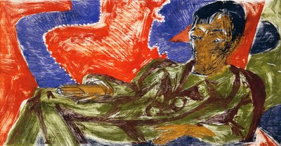 Portrait of the Painter Otto Mueller by Ernst Ludwig Kirchner