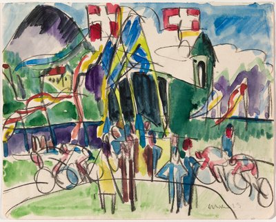Bicycle Race by Ernst Ludwig Kirchner