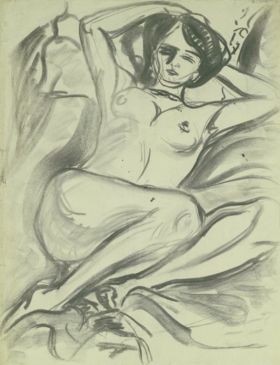 Reclining Nude (Isabella), 1906 by Ernst Ludwig Kirchner