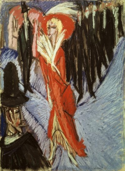 Red Cocotte by Ernst Ludwig Kirchner