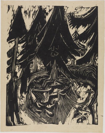 Sanatorium Walk by Ernst Ludwig Kirchner