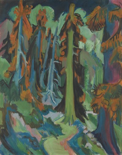 Solitary Firs by Ernst Ludwig Kirchner