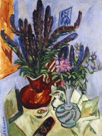 Still Life with a Vase of Flowers, 1912 by Ernst Ludwig Kirchner