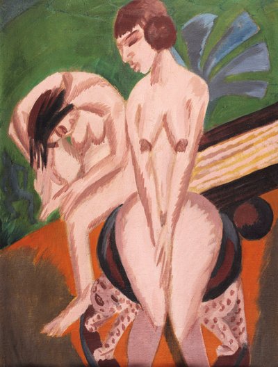 Two Nudes in the Room by Ernst Ludwig Kirchner