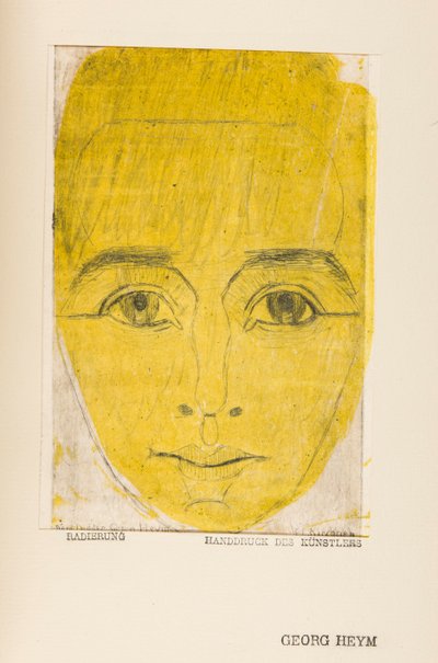 Umbra Vitae (Portrait of Georg Heym) by Ernst Ludwig Kirchner