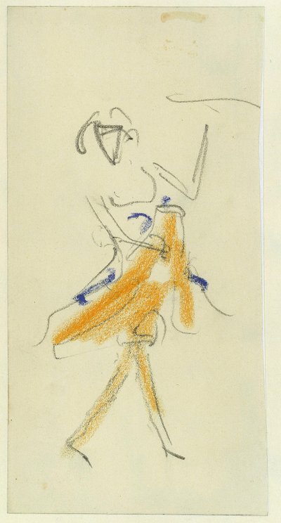 A Dancer. by Ernst Ludwig Kirchner