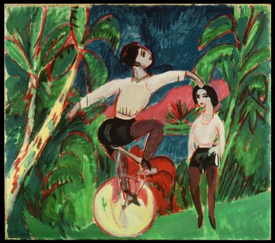 Unicycle Rider by Ernst Ludwig Kirchner