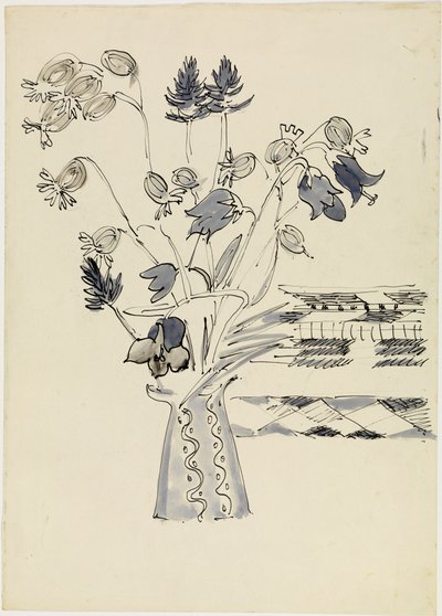 Vase with Flowers by Ernst Ludwig Kirchner