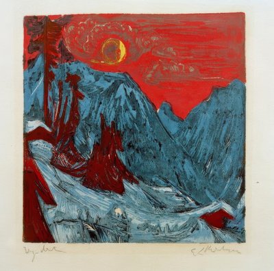 Winter Moon Night by Ernst Ludwig Kirchner
