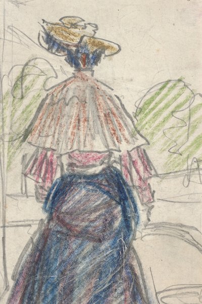 Woman in Landscape Seen From Behind by Ernst Ludwig Kirchner