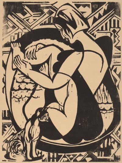 Woman in the Bathtub by Ernst Ludwig Kirchner