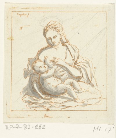 Mary Nursing Christ by Ernst Willem Jan Bagelaar