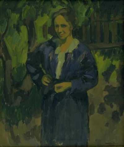 A Lady in a Garden. Anna Thorup by Ernst Zeuthen